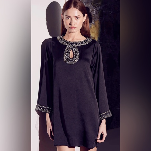 MISA Ivy Crystal mini dress size XS black - Picture 7 of 9